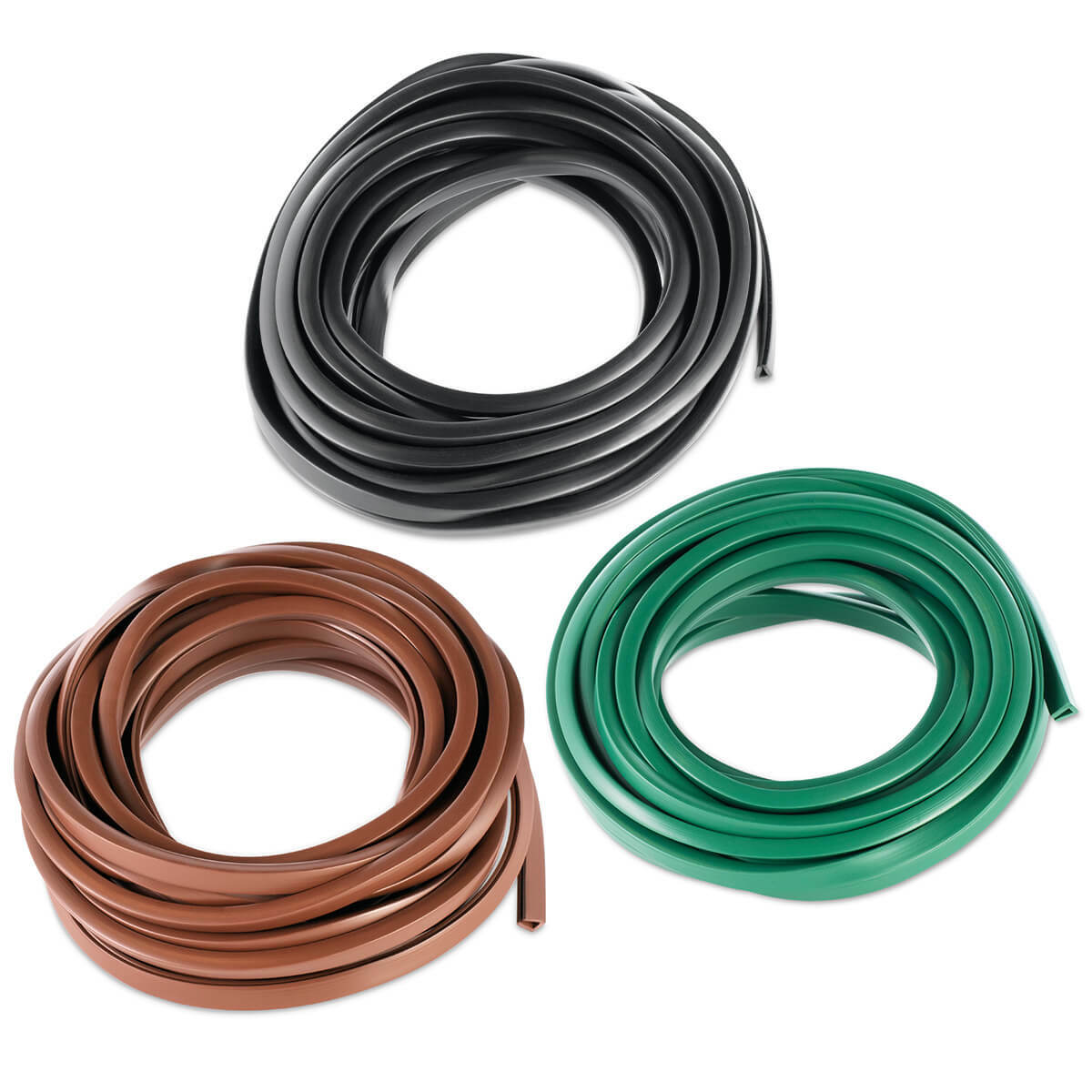 COL-MET 25 ft. Green Vinyl Trim Cap Edging COL-MET 25 ft. Green Vinyl Trim Cap Edging