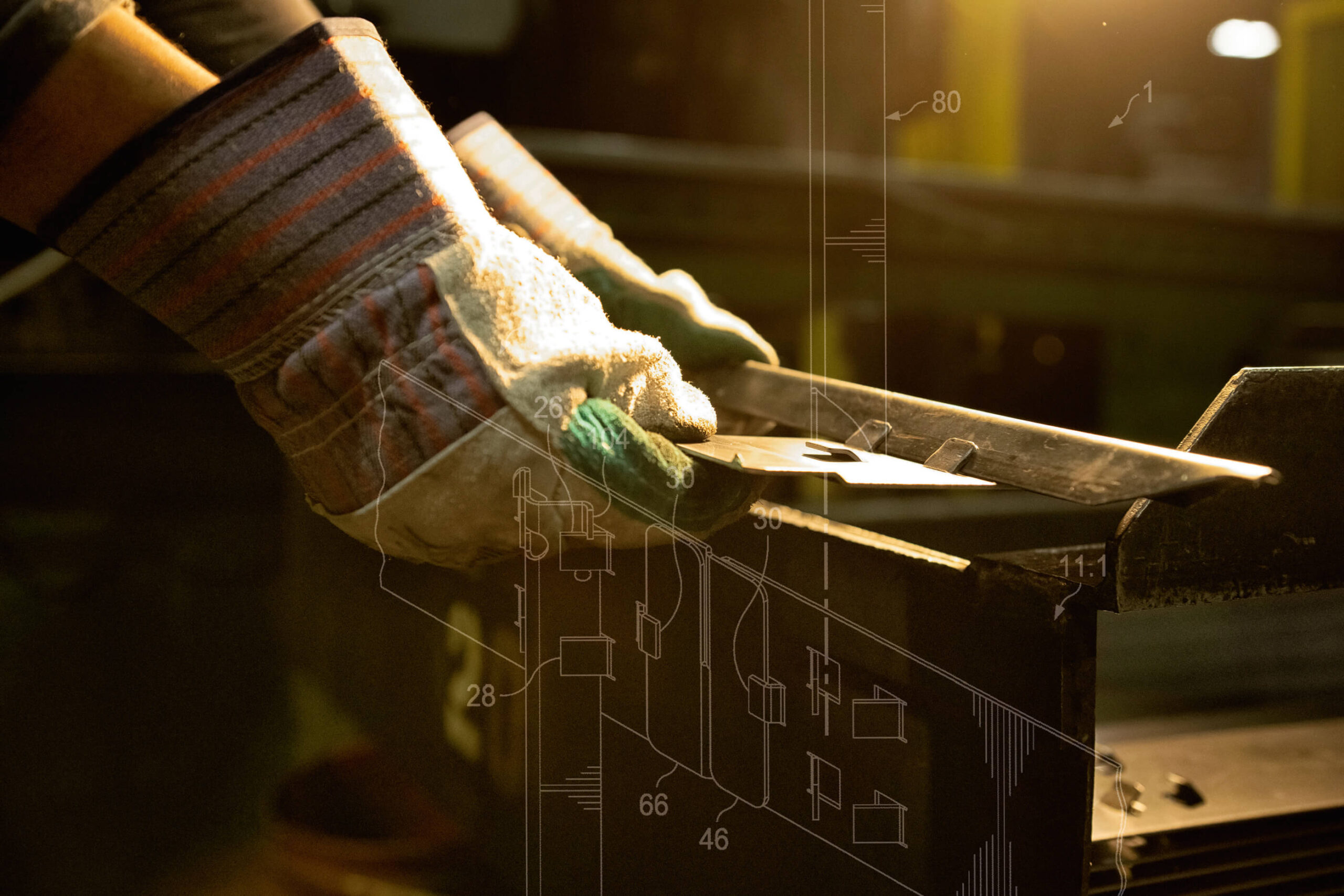 diagram of quicklock steel edging being made